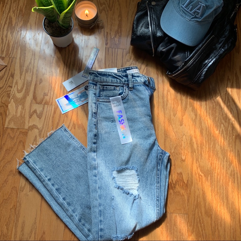 Brand new acid wash vintage looking jeans